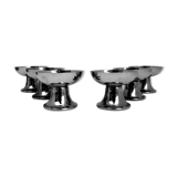 Alfra Italy design Carlo Alessi set 6 ice cream cups years 40