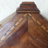 Showcase XIX ° walnut and marquetry