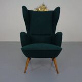 French Kvadrat Tonica Wingback Chair, 1950s
