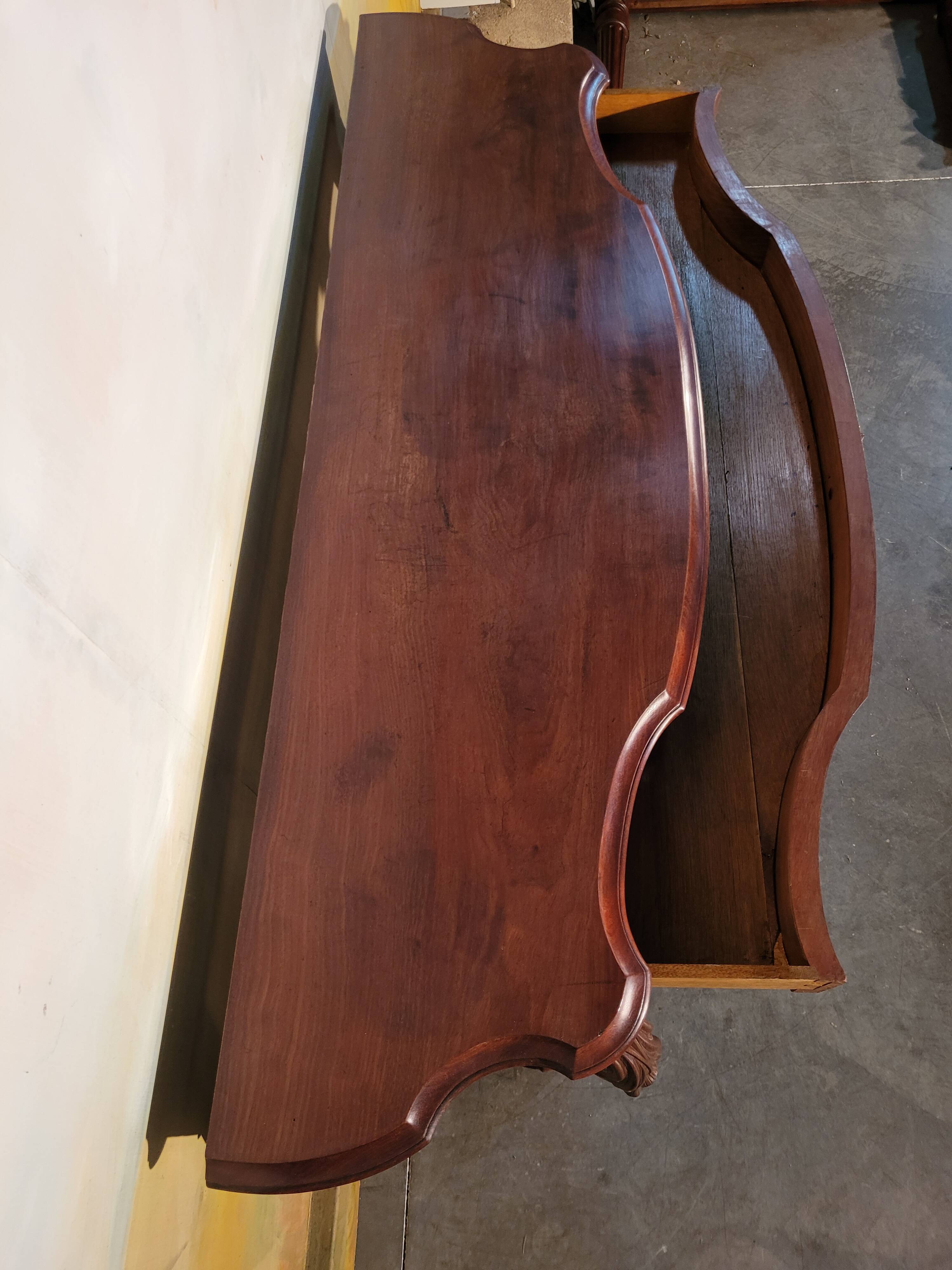 Large mahogany dining console
