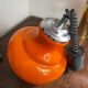 Vintage orange opaline pendant light