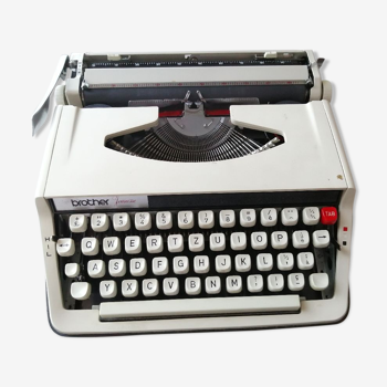 Machine à écrire Brother jeunesse vintage 60 70 (ruban NEUF)