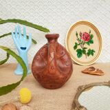 Vase , terracotta soliflore made in greece - vintage