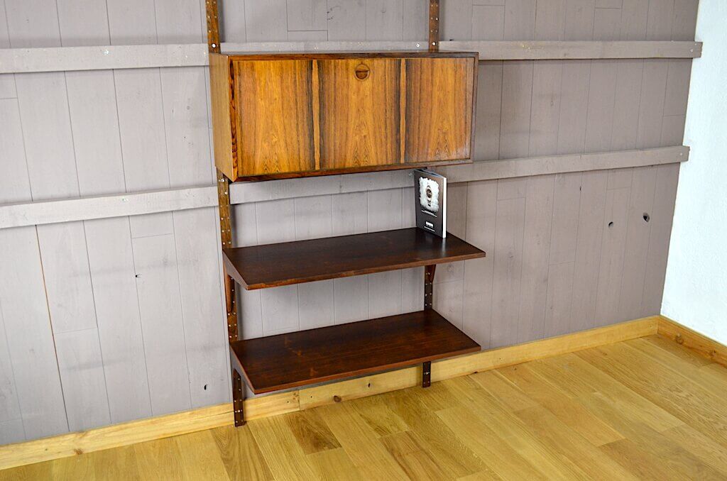 Danish wall system in Rio Poul Cadovius rosewood 1960