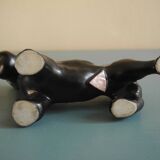 Antique Royal Dux Bohemian Porcelain Dog Figurine