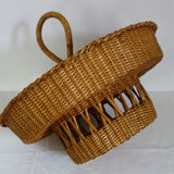 Old bottles and glasses holder wicker vintage aperitif
