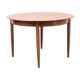 Table de salle à manger ronde, vintage, avec rallonges