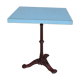 Table de bistrot 1950 formica bleu pied en fonte