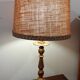 Lampe bois doré 1970