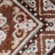 Tapis Vintage Mongol de Collection Fait Main – 52 x 60 cm - 1C1000