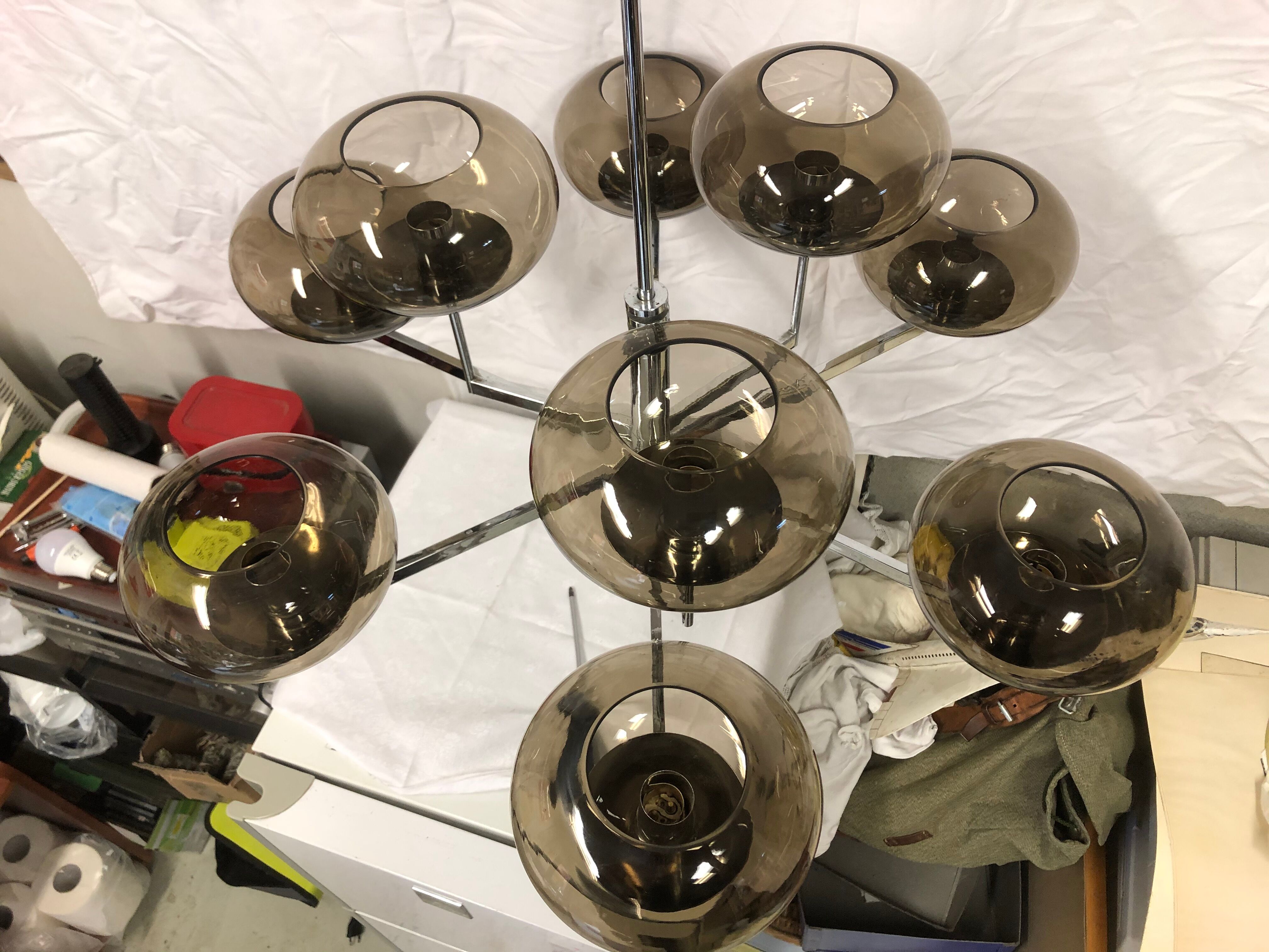 9 lights chandelier from Sciolari 1970