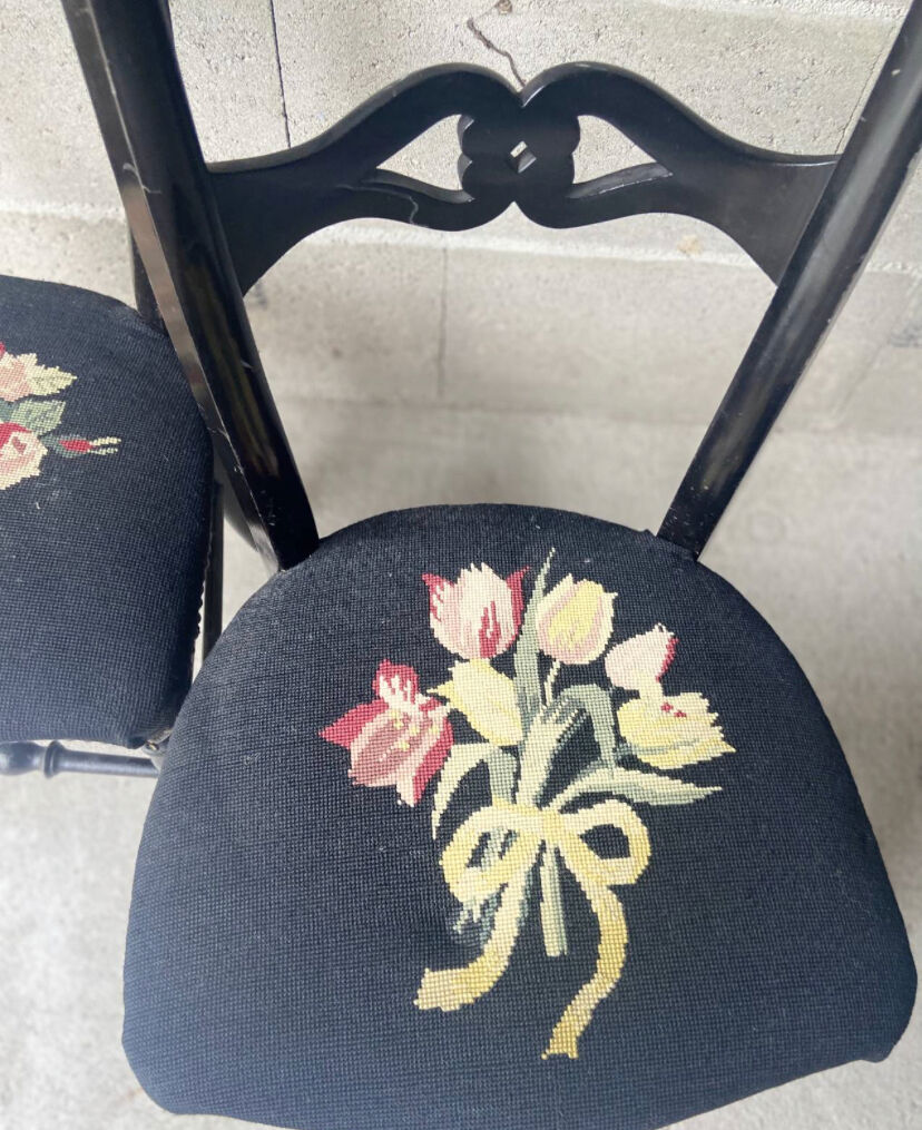 Pair of old nurse's chairs from the Napoleon III period