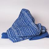 Handwoven indigo fabric