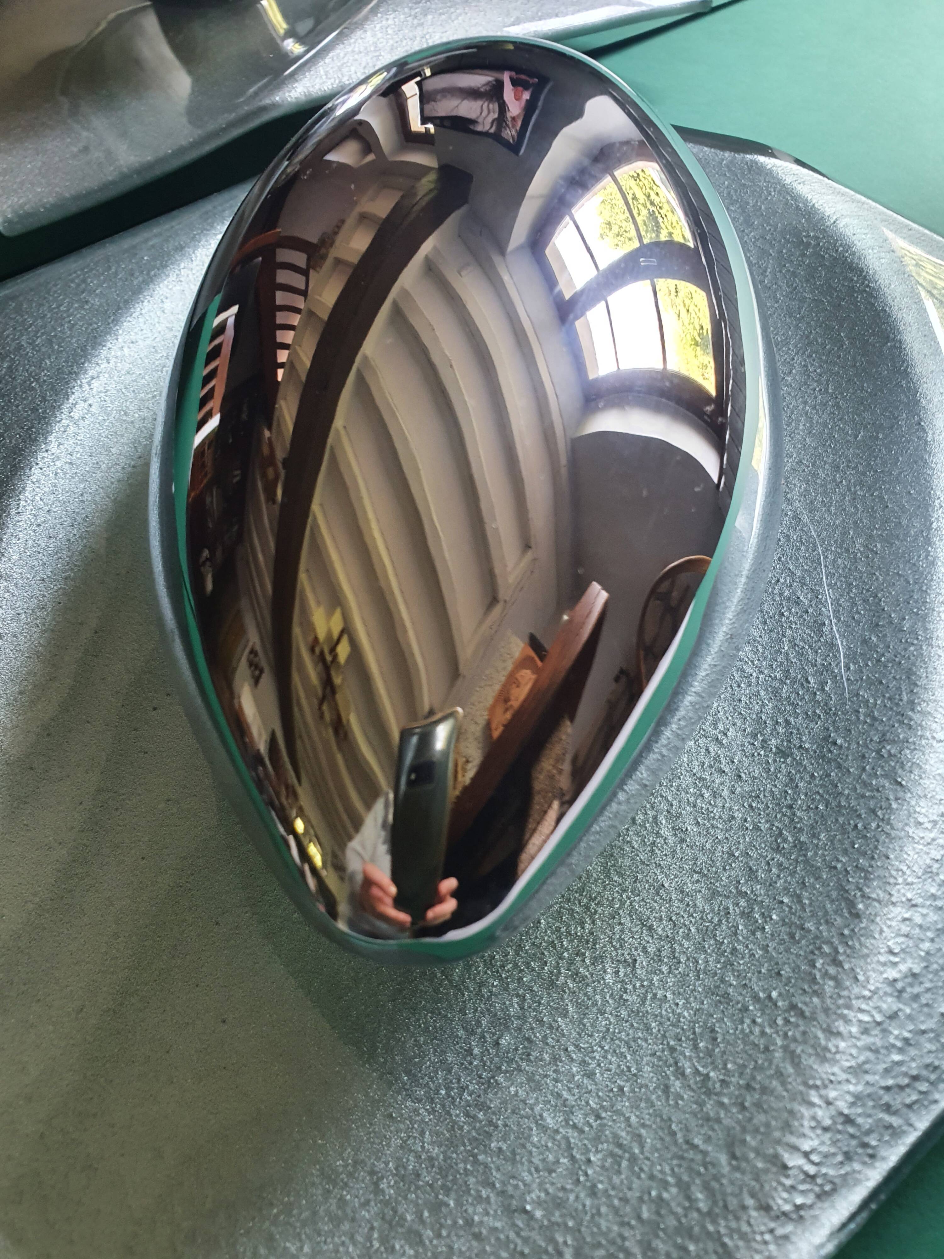 Pair of futuristic UFO wall lights