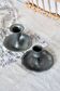 Pair of mismatched vintage silver-plated candlesticks