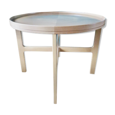 Table basse d'ébéniste en érable massif, Danemark 1990