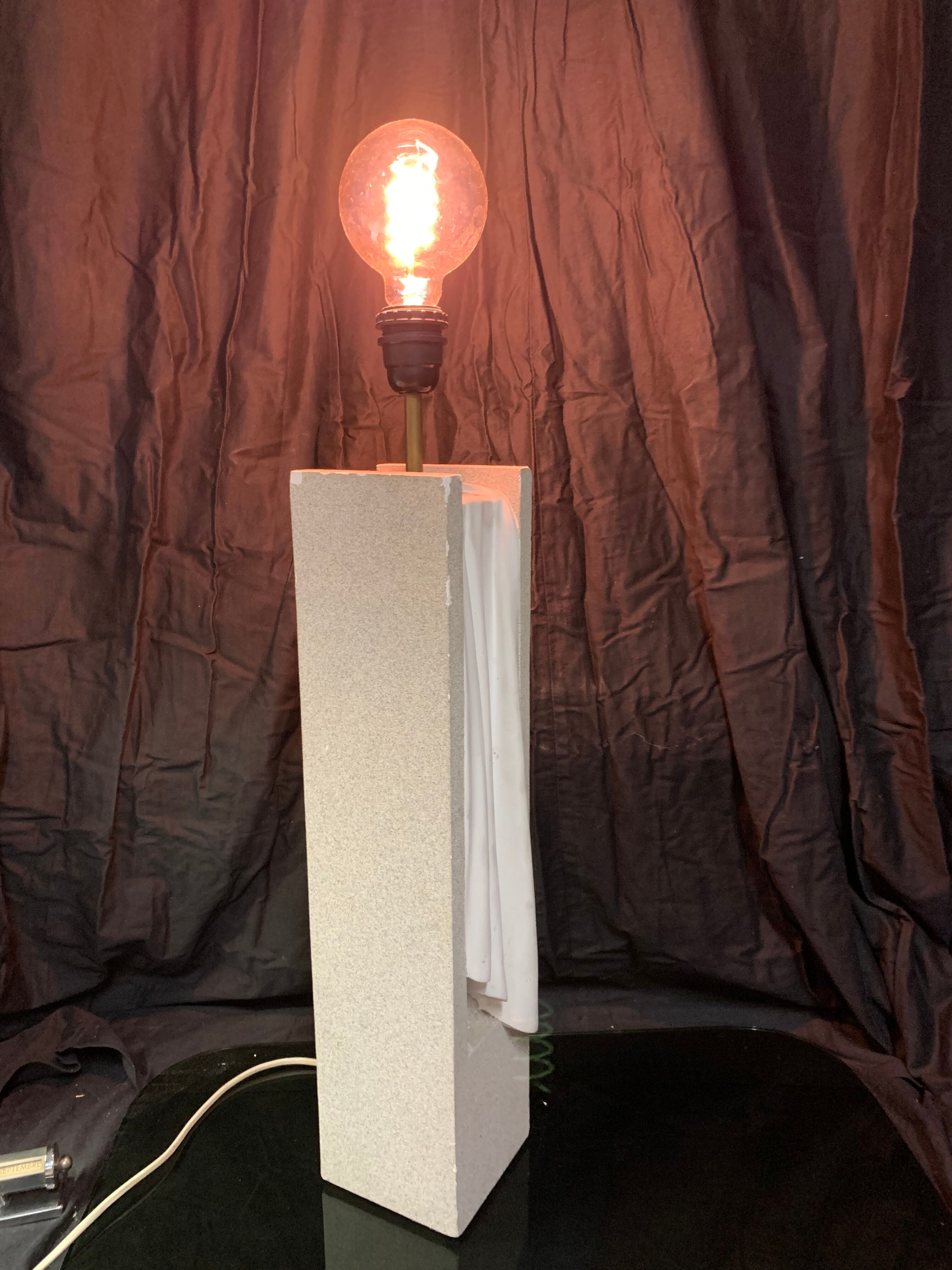 Plaster lamp foot design 1960