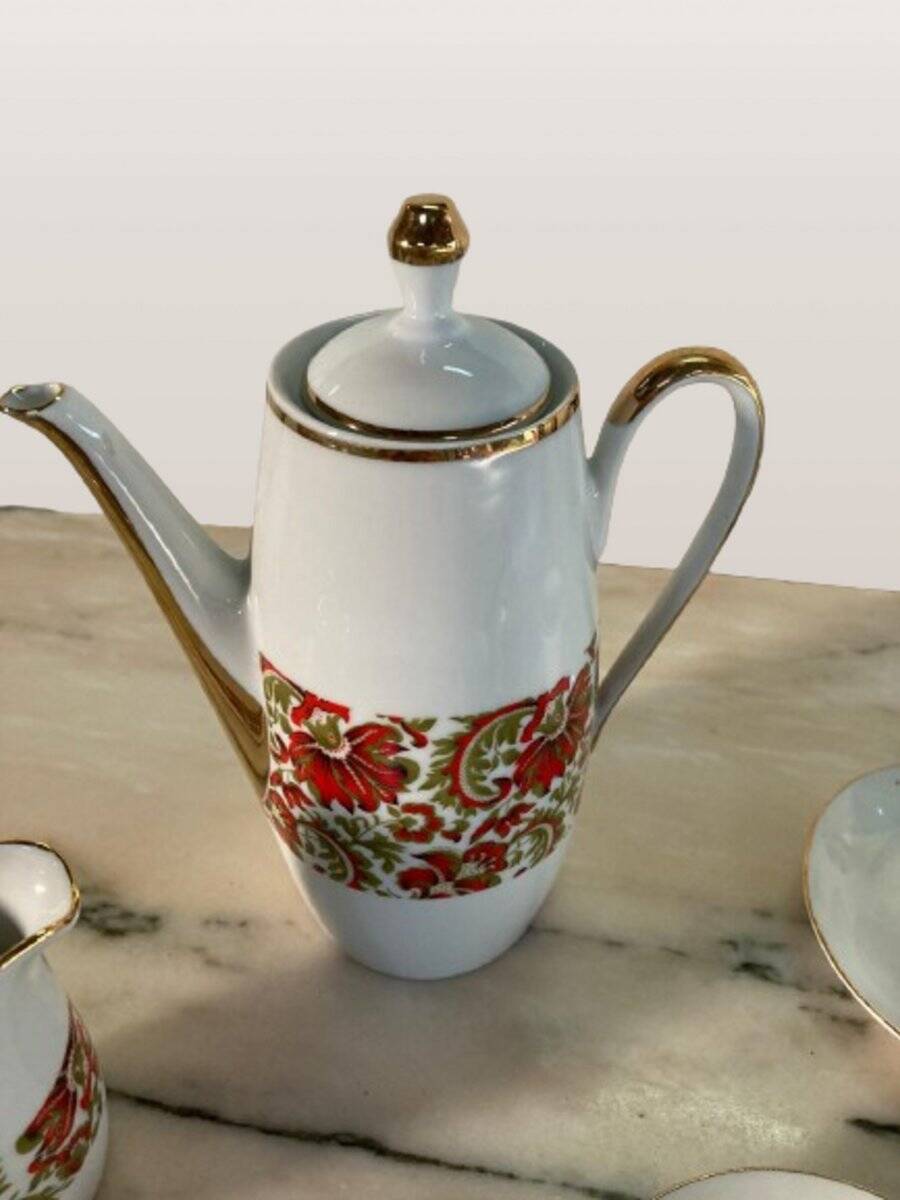 Porcelana coffee game, years 60. Game of 7