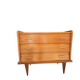 Vintage 1950s small chest of drawers with compass legs.