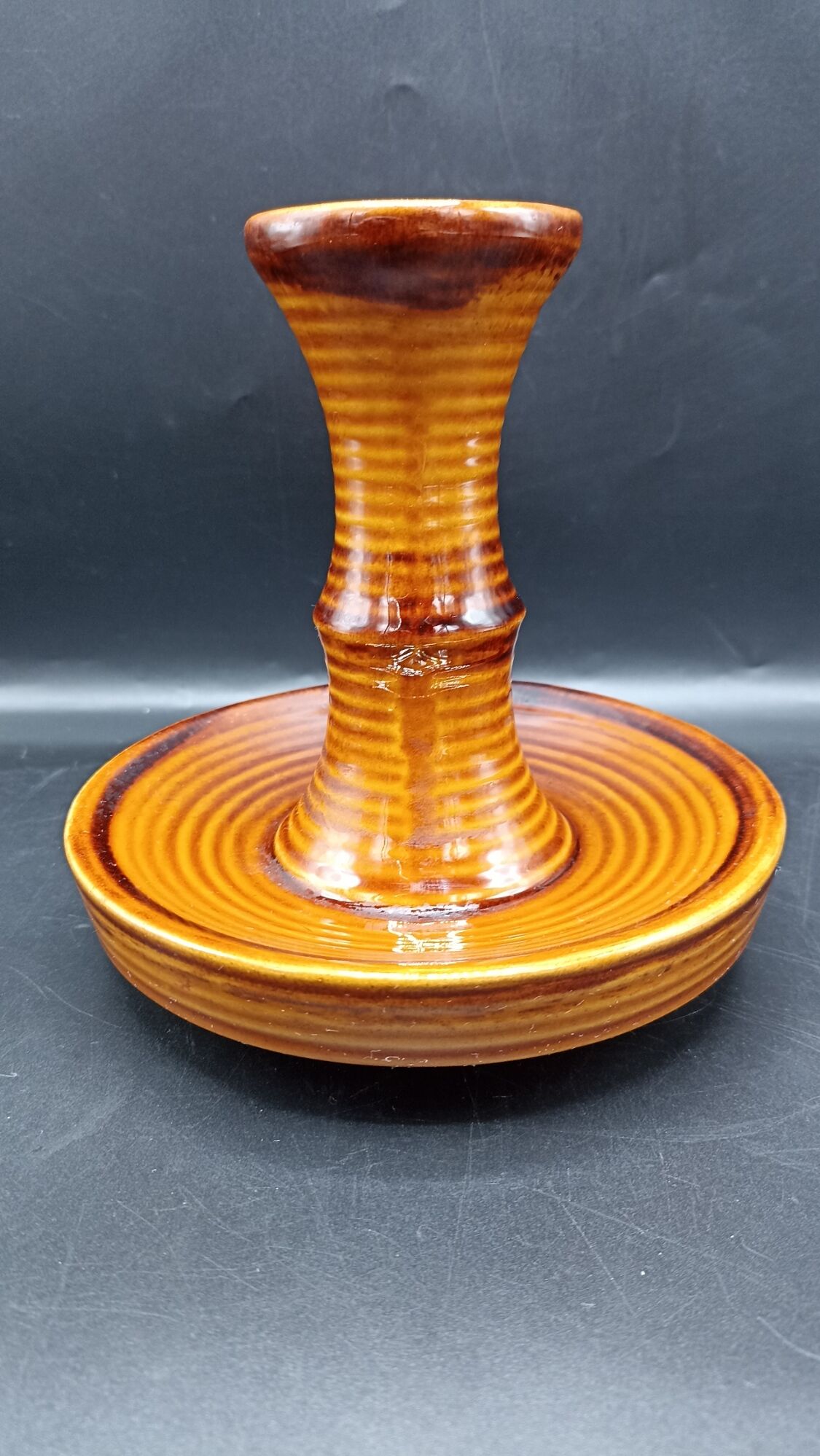 Ceramic candle holder of Saint-Clément - 70s