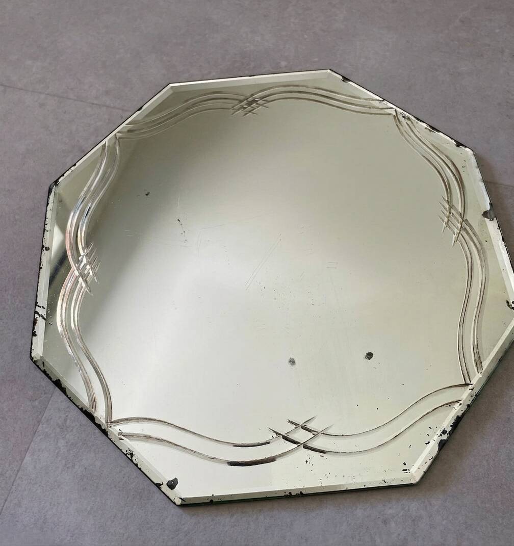 Vintage chiseled mirror
