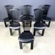Vintage dining chairs by Pietro costantini, 1980s, set of 6