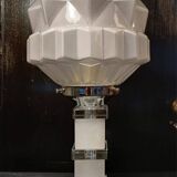Vintage art deco globe skyscraper lamp