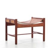 Scandinavian teak footrest or ottoman