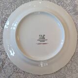 9 assiettes à dessert en porcelaine L.Bernardaud