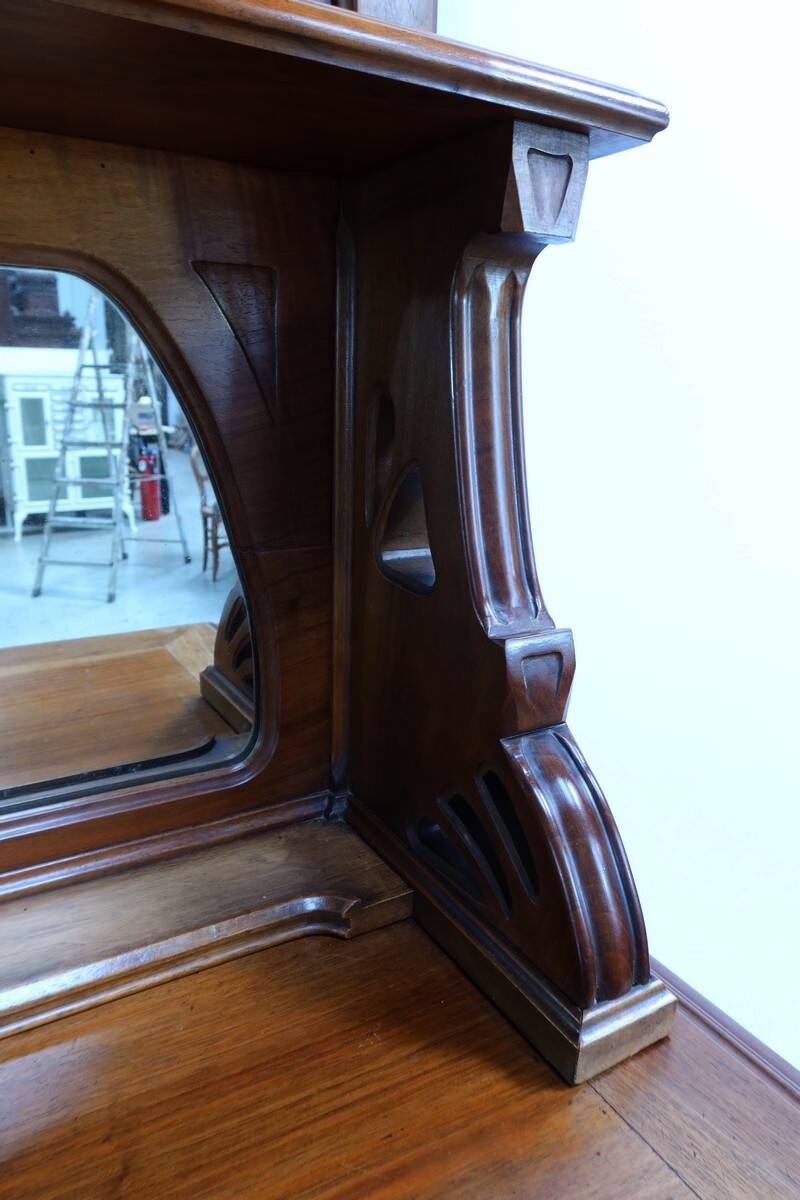 Walnut Sideboard, Art Nouveau – 1900