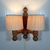 Uno Kristiansson wall lamp Pinus for Luxus Sweden 1970’s