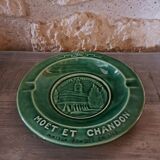 Cendrier ancien moët et chandon faïence de gien