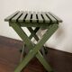 Tabouret de pêche à lattes vintage