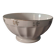 White earthenware bowl with decorative flowers