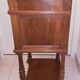 Louis XVI style bedside with marble top and carved door