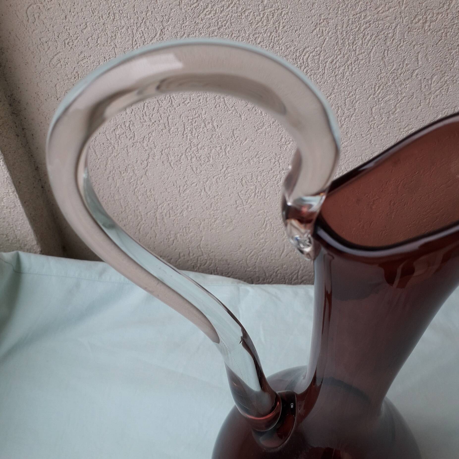 Blown glass jug