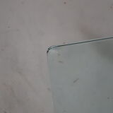 80s glass and bubbly concrete table