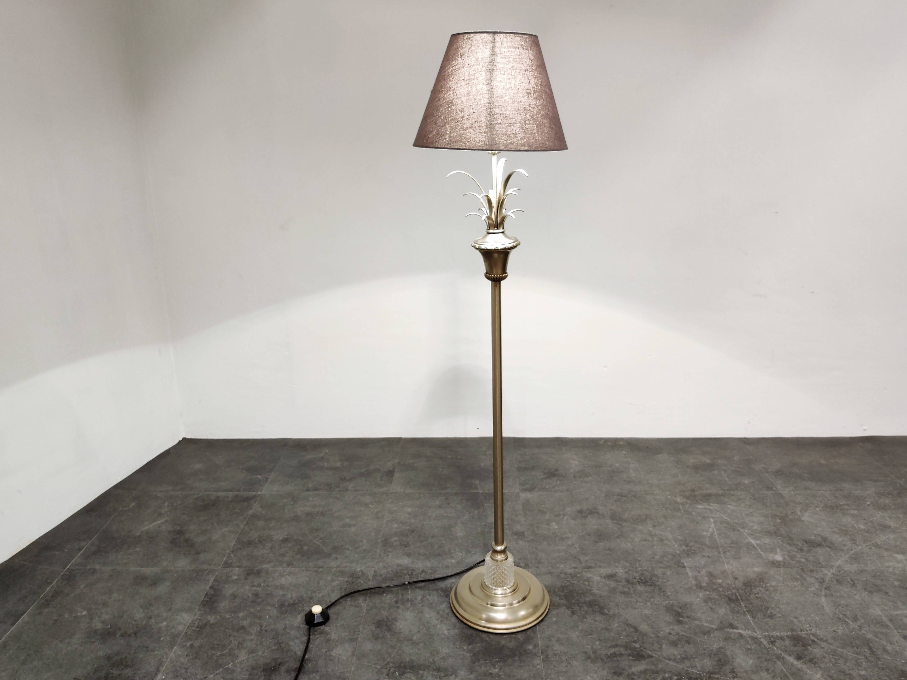 Vintage pineapple leaf floorlamp, 1970s
