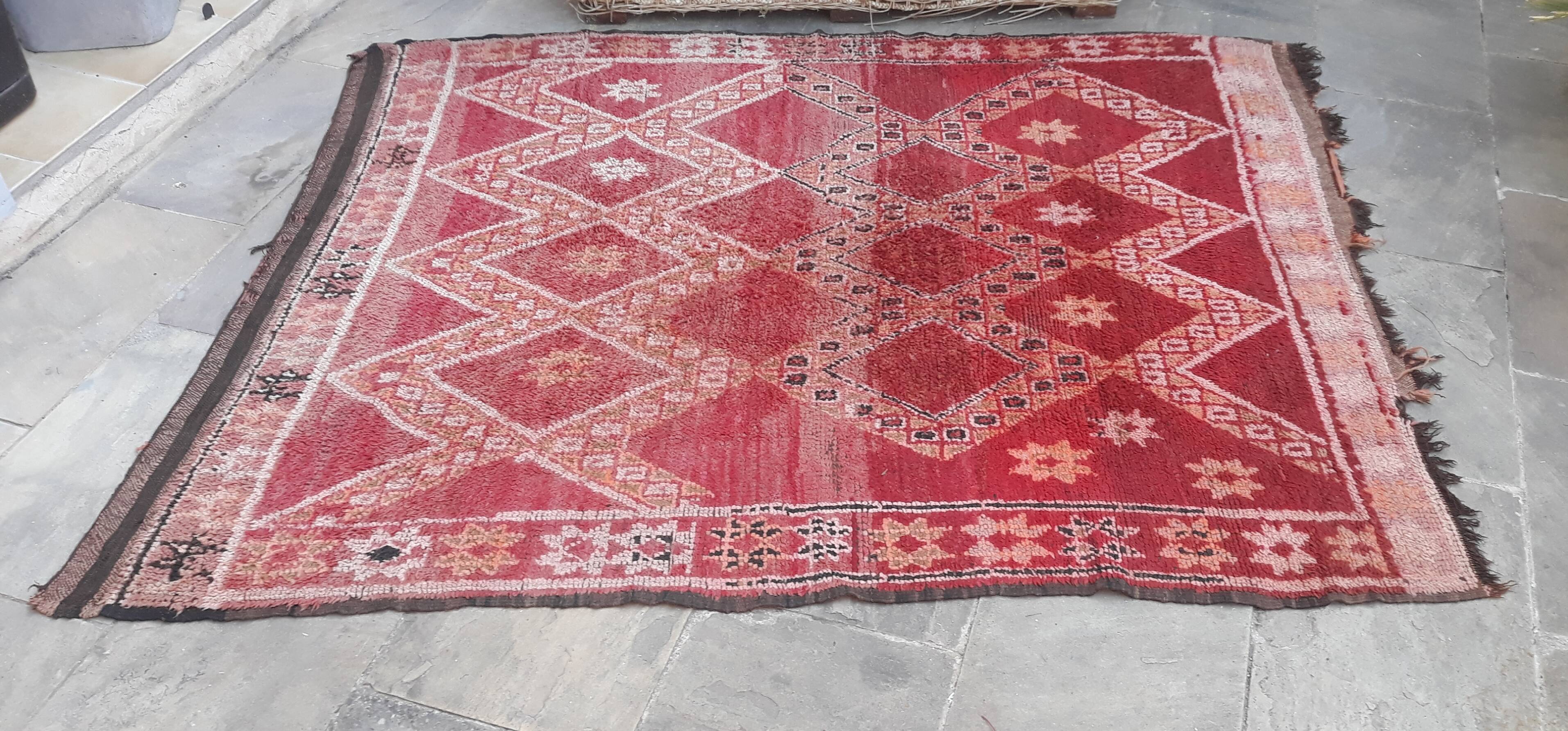 Berber wool rug  175x225cm