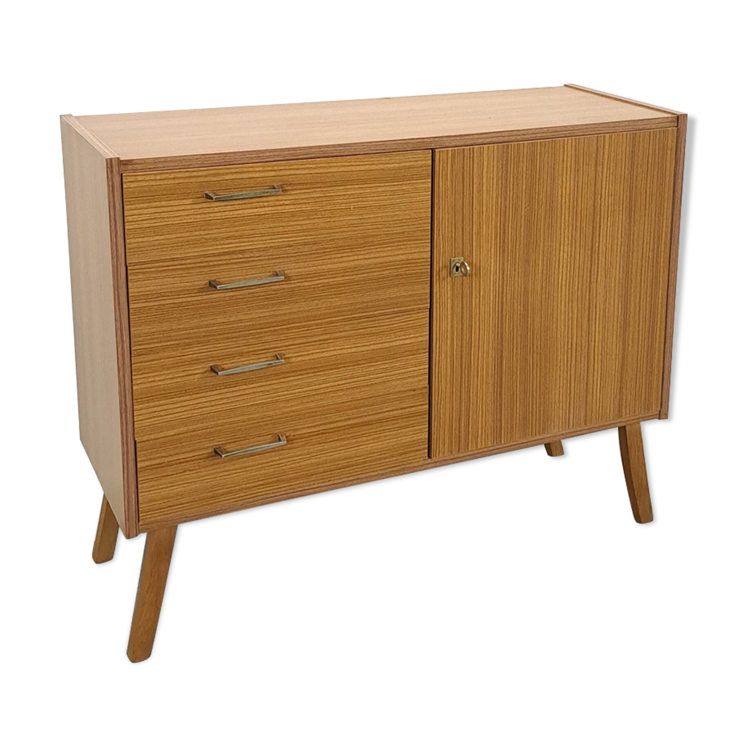 Formica kastje met lades vintage, ladekast