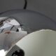 1970 lamp in chrome metal with tubular base