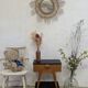 Bedside table compass foot end table 50 60 vintage Scandinavian