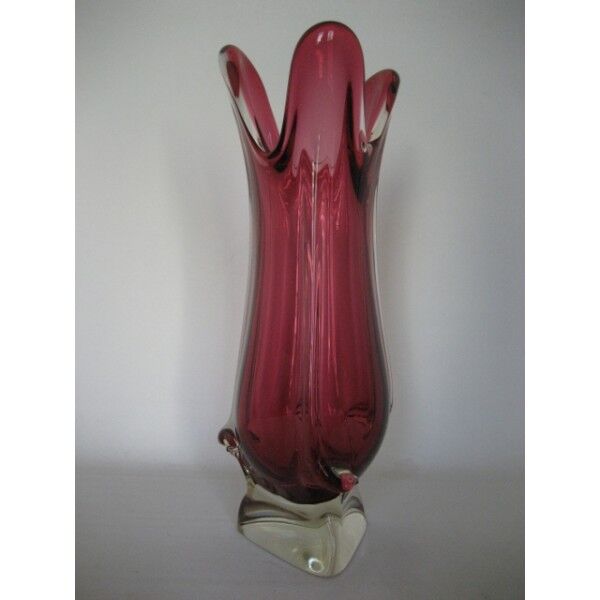 Vintage Val St. Lambert glass vase