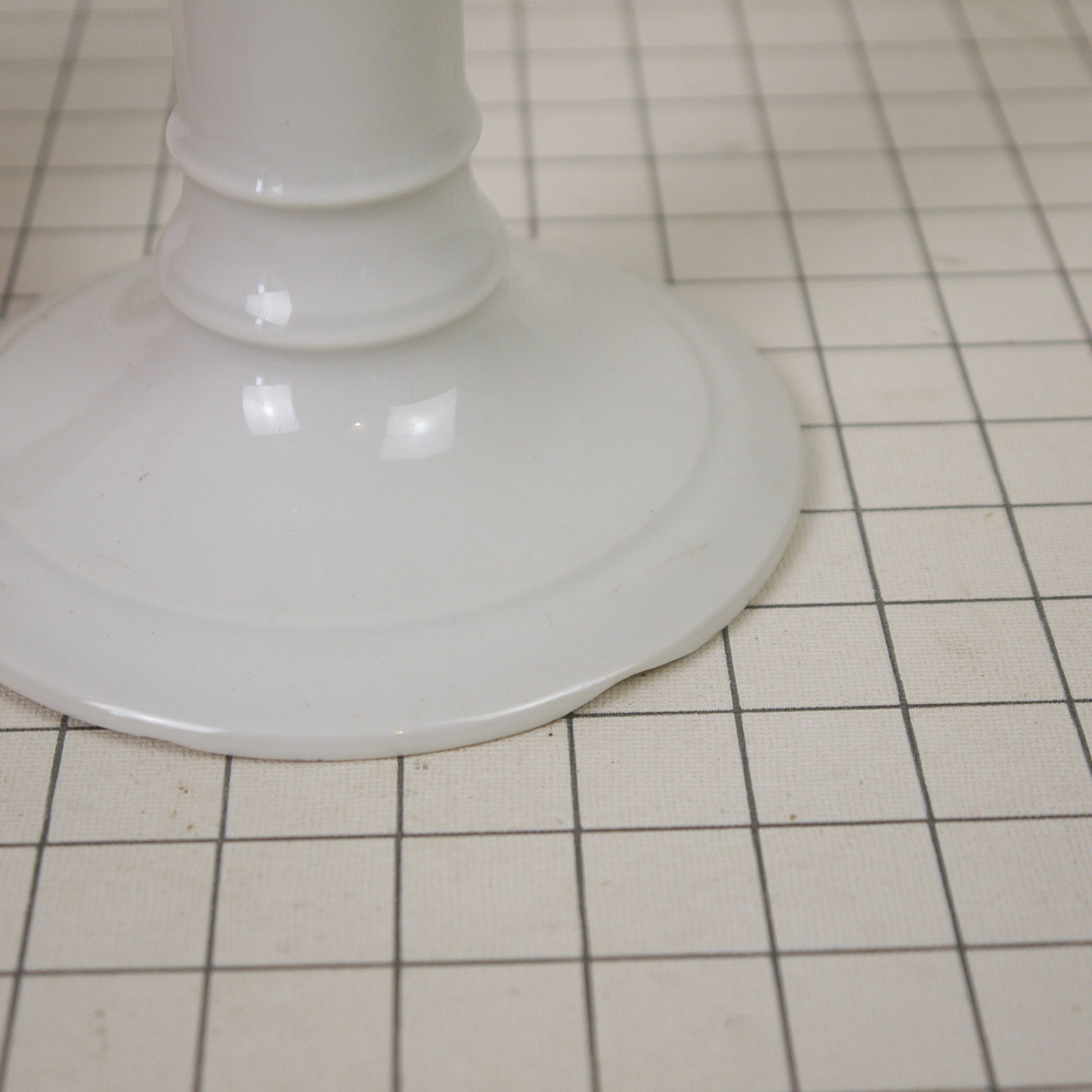 White porcelain candlestick