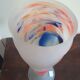Vase en verre soufflé signé à la base
