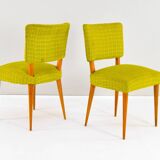 Dining Set Danish Teak and Textile Chairs 50s