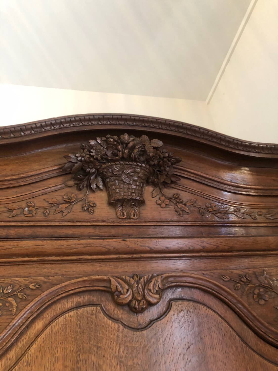 Antique solid wood wardrobe