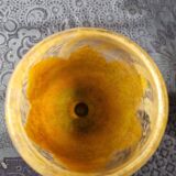 Charles Schneider - Vase "Sorrel Leaves" - signed with berlingot - 1920