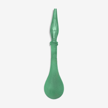 Glassware bottle green carafe Italian Empoli