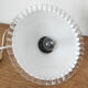 Transparent collared opaline lamp